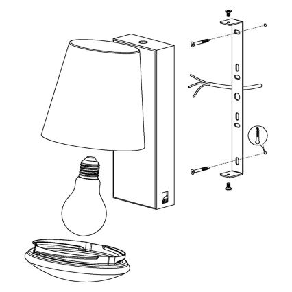 Eglo - LED Buiten wandlamp dimbaar CALDIERO-C 1xE27/9W/230V IP44