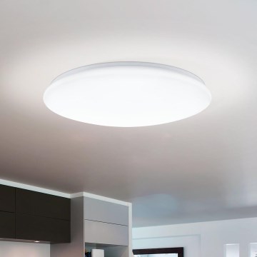 Eglo 97528 - Plafonnier à intensité variable GIRON LED/80W/230V + télécommande