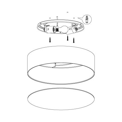 Eglo - Plafondverlichting voor kinderen 2xE27/40W/230V