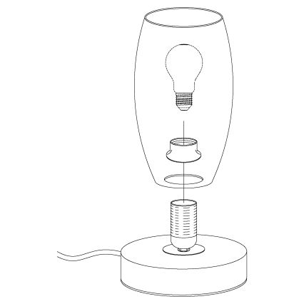 Eglo - Tafellamp 1xE27/40W/230V