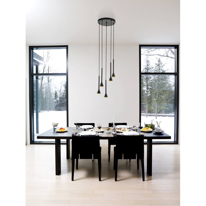 Eglo - LED Hanglamp aan draad 5xGU10/5W/230V