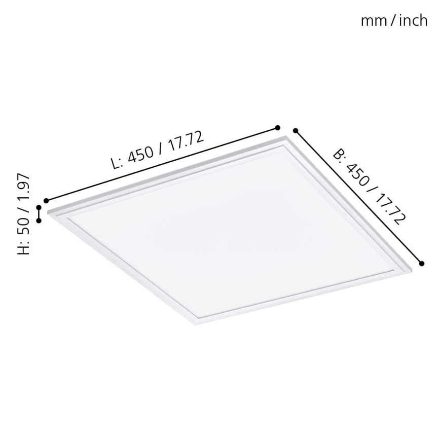 Eglo - LED RGB dimbaar armatuur SALOBRENA-C LED/24W/230V + afstandsbediening
