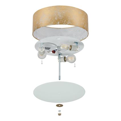 Eglo 97642 - Plafondlamp VISERBELLA 3xE27/60W/230V