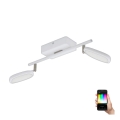Eglo 97692 - LED RGB Inbouwspot PALOMBARE-C 2xLED/5W/230V