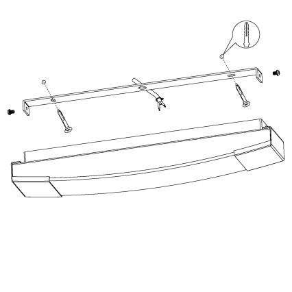 Eglo - LED Badkamerspiegelverlichting voor LED's LED/8,3W/230V IP44