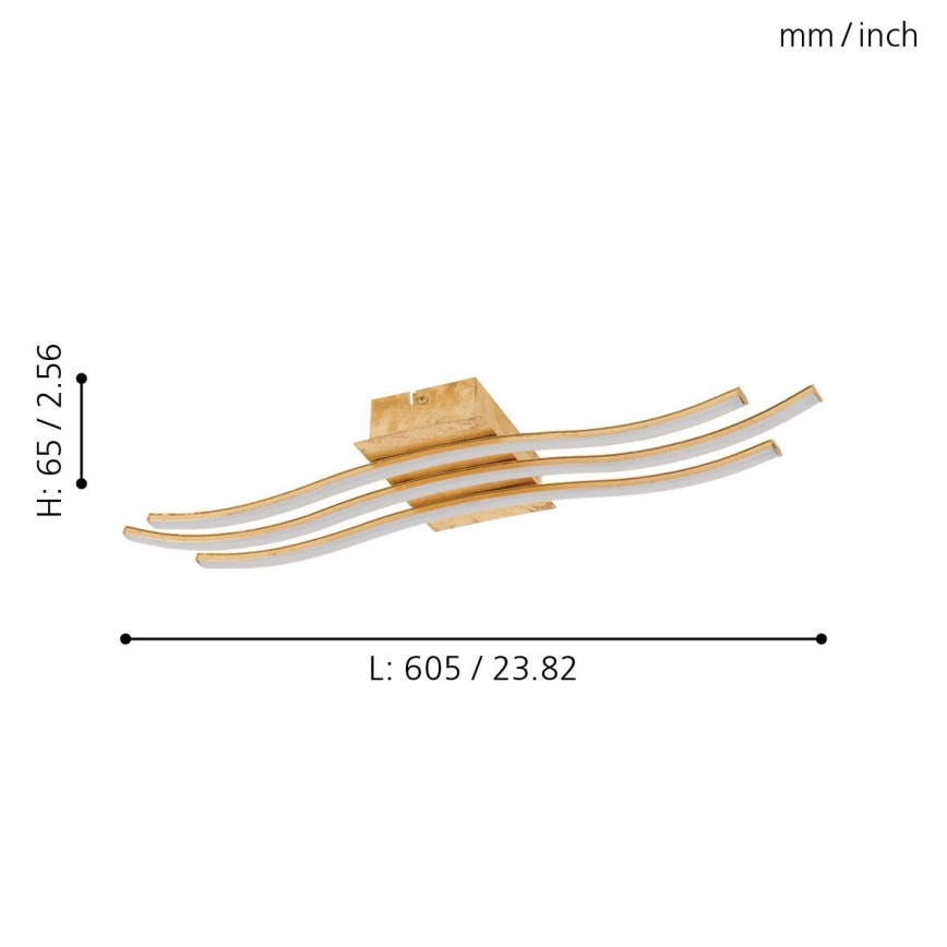 Eglo 97743 - LED Opbouwplafondlamp MIRAFLORES 3xLED/8,6W/230V