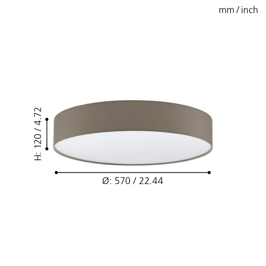 Eglo - LED Plafondverlichting dimbaar LED/40W/230V