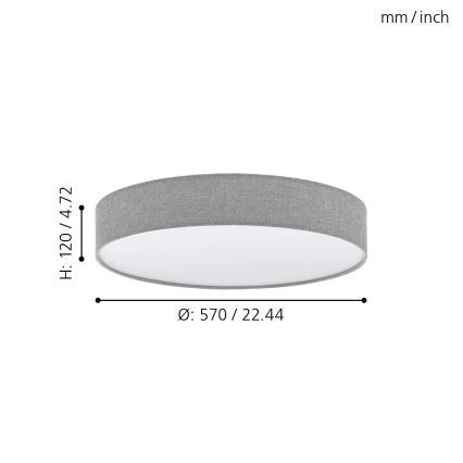 Eglo - LED Plafondverlichting dimbaar LED/40W/230V