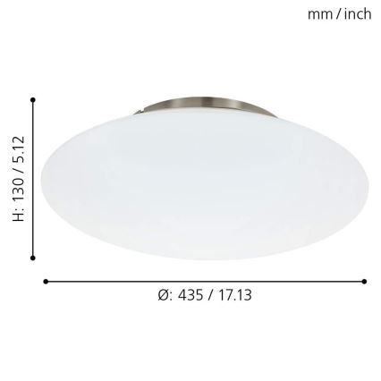 Eglo 97811 - Dimbare LED Plafond Lamp FRATTINA-C 1xLED/27W/230V