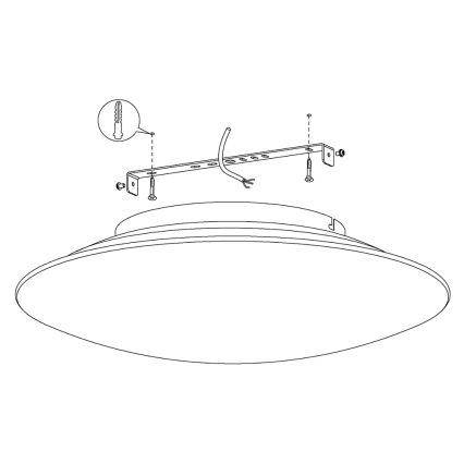 Eglo 97811 - LED RGB Dimbaar plafondlamp FRATTINA-C 1xLED/27W/230V