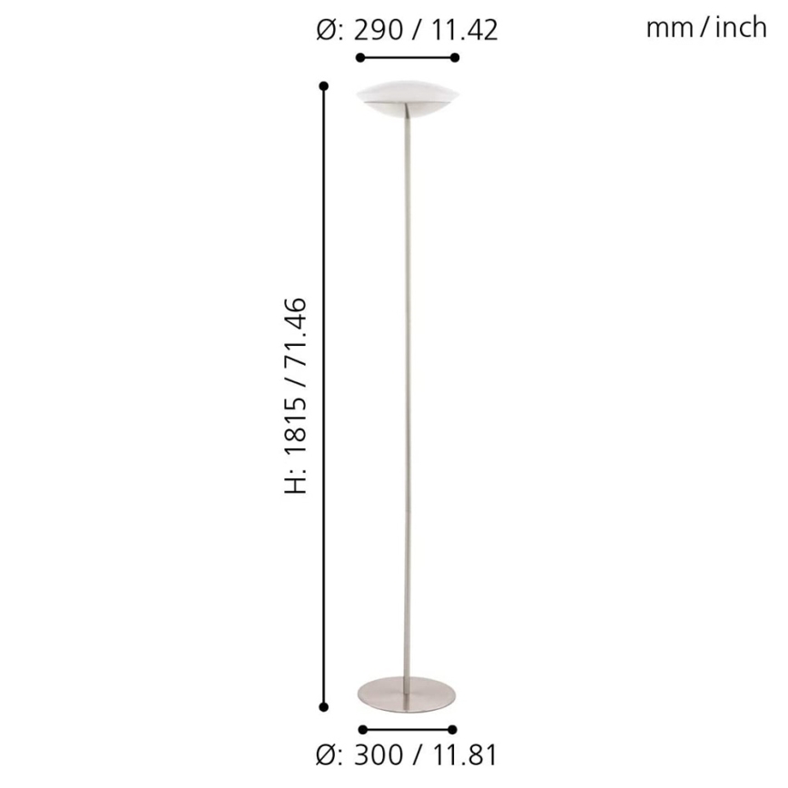 Eglo 97814 - LED RGB Dimbare vloerlamp FRATTINA-C 1xLED/18W/230V