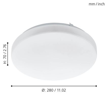 Eglo - LED Plafondlamp LED/11,5W/230V