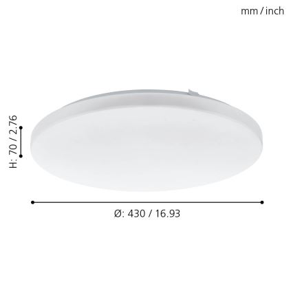 Eglo - LED Plafondlamp LED/33,5W/230V