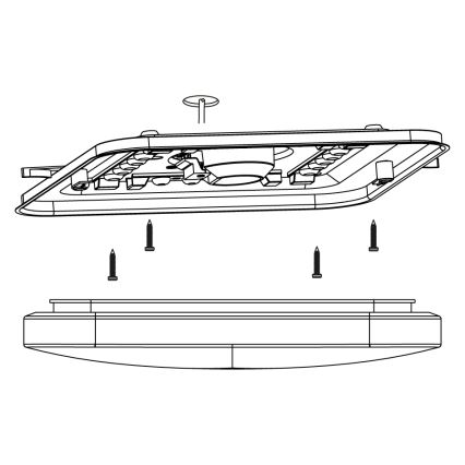 Eglo - LED Plafondlamp LED/11,5W/230V