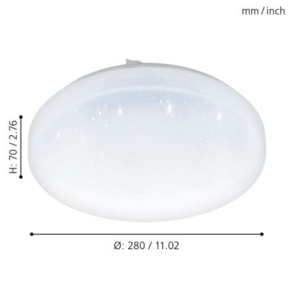 Eglo - LED Plafondlamp LED/11,5W/230V
