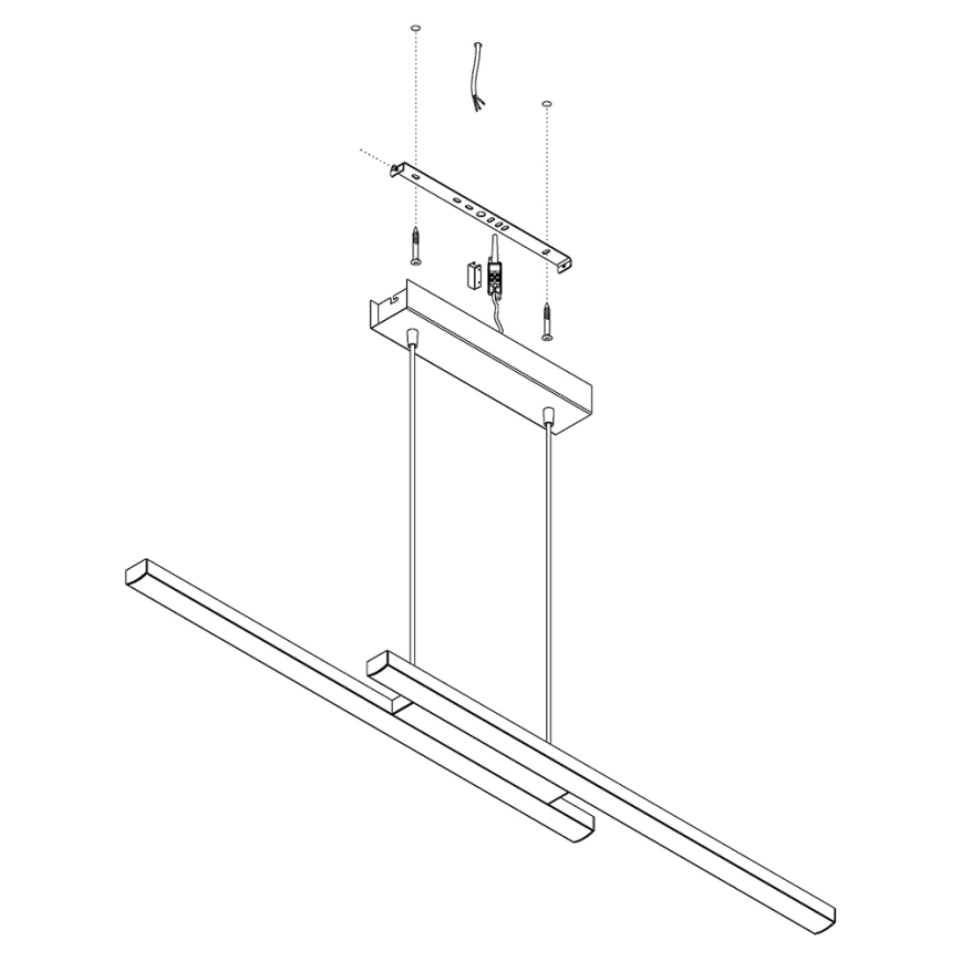 Eglo - Lustre LED RGB dimmable sur câble FRAIOLI-C LED/34W/230V