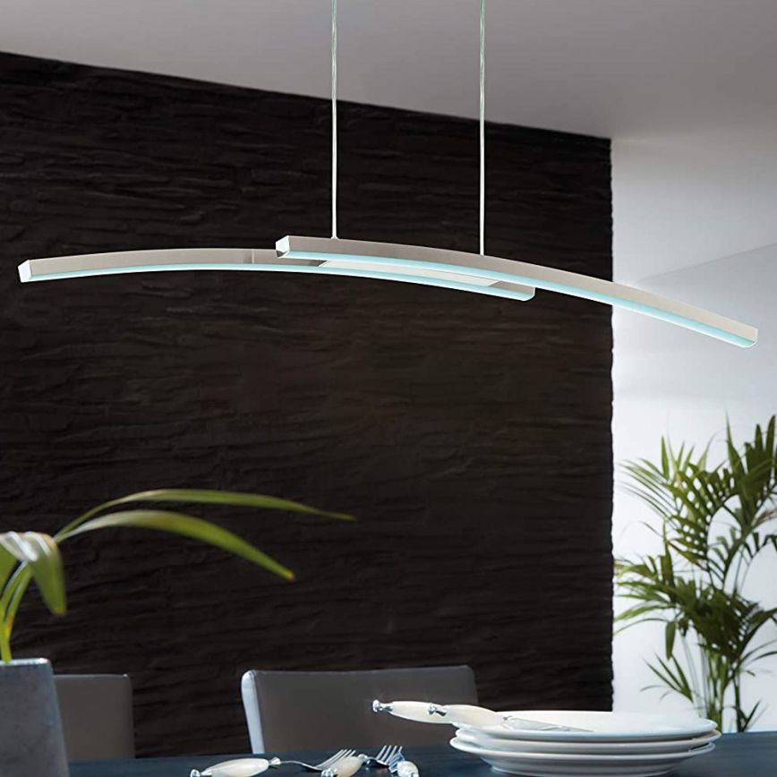 Eglo - LED RGB Dimbare hanglamp aan kabel FRAIOLI-C 2xLED/17W/230V