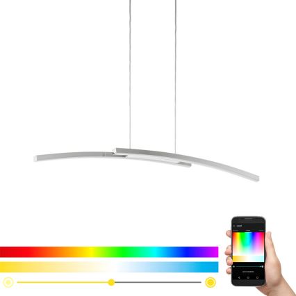 Eglo - LED RGB Dimbare hanglamp aan kabel FRAIOLI-C 2xLED/17W/230V