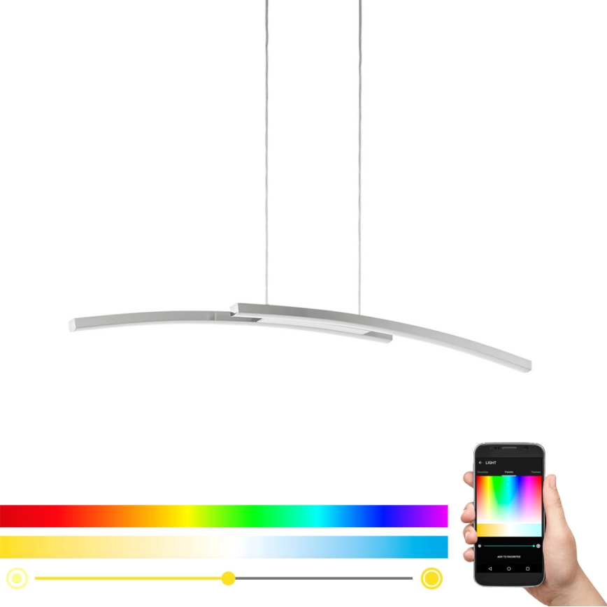 Eglo - Suspension filaire LED RGB à intensité variable FRAIOLI-C 2xLED/17W/230V