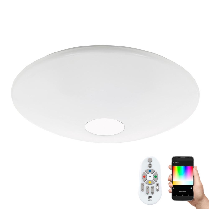 Eglo 97918 - Plafonnier à intensité variable RGB TOTARI-C LED/34W/230V + télécommande