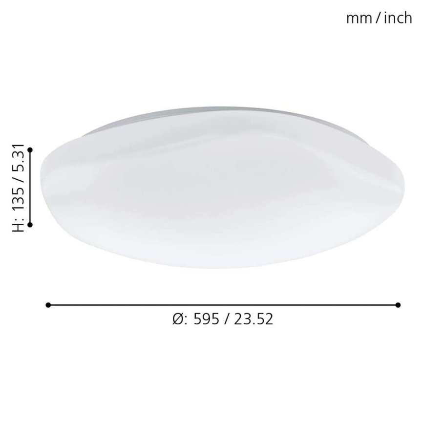Eglo 97921 - Dimbare LED RGB plafondlamp TOTARI-C LED/34W/230V + afstandsbediening