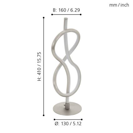 Eglo 97941 - lampe de table LED NOVAFELTRIA LED/10W/230V