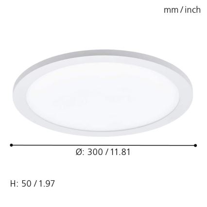 Eglo - Plafonnier LED RGBW SARSINA-C LED/16W/230V + télécommande