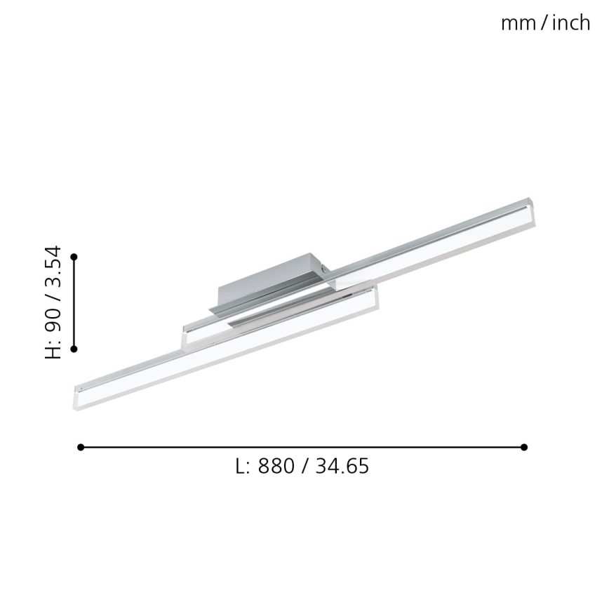 Eglo - Plafonnier LED pour salle de bains 2xLED/11W/230V IP44
