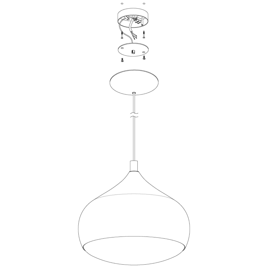 Eglo - Suspension filaire LED RGBW à intensité variable COMBA-C LED/18W/230V Bluetooth