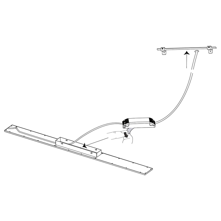 Eglo - Dimbaar LED RGBW Paneel SALOBRENA-C LED/34W/230V + afstandsbediening