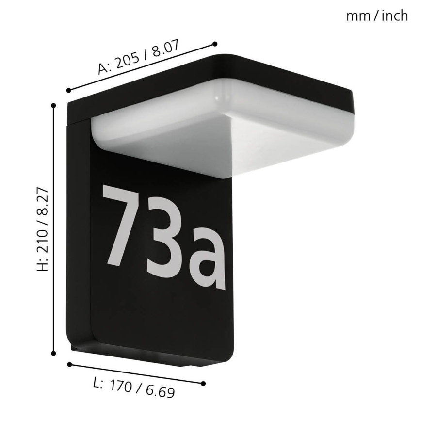 Eglo - LED Huisnummer LED/11W/230V IP44