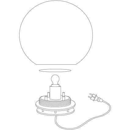 Eglo 98106 - LED RGBW Buitenlamp MONTEROLO-C 1xLED/9W/230V IP65 Ø390