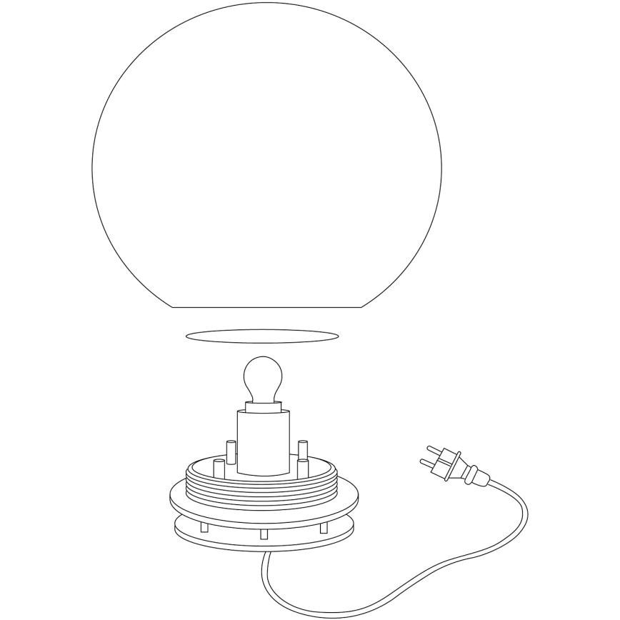 Eglo 98106 - LED RGBW Buitenlamp MONTEROLO-C 1xLED/9W/230V IP65 Ø390