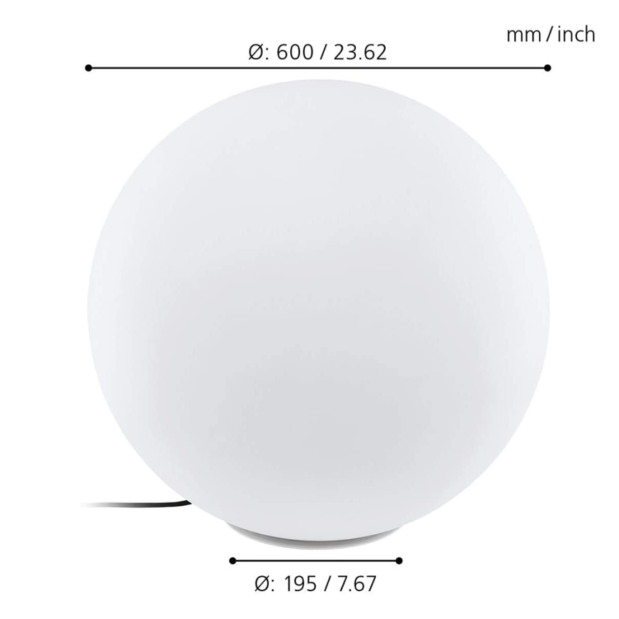 Eglo 98108 - Lampe d'extérieur LED RGBW MONTEROLO-C 1x LED/9 W/230 V IP65 Ø600 mm