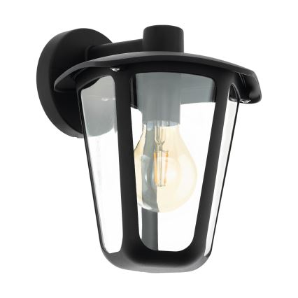 Eglo 98121 - Applique murale extérieur MONREALE 1xE27/60W/230V noir IP44