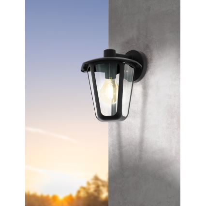 Eglo - Buiten wandlamp 1xE27/60W/230V IP4zwart