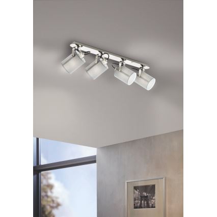 Eglo 98142 - Plafondspot VILLABATE 4xE27/10W/230V