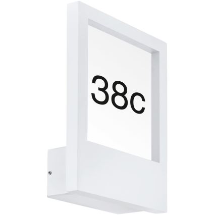 Eglo - Numéro de maison 1xE27/28W/230V IP4blanc