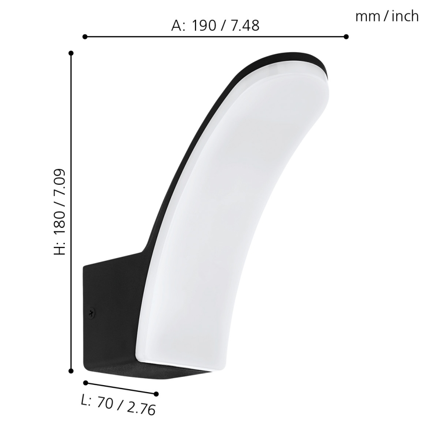 Eglo - LED Wand Lamp voor buiten LED/11W/230V IP44