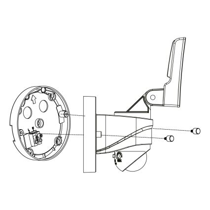 Eglo - Applique LED extérieure avec détecteur LED/15W/230V IP44