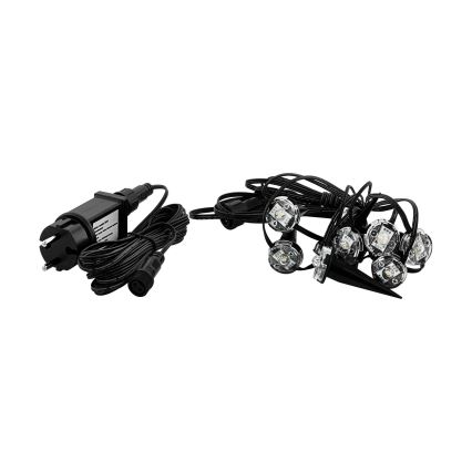 Eglo - Guirlande décorative extérieure 9xLED 10m IP65 blanc chaud