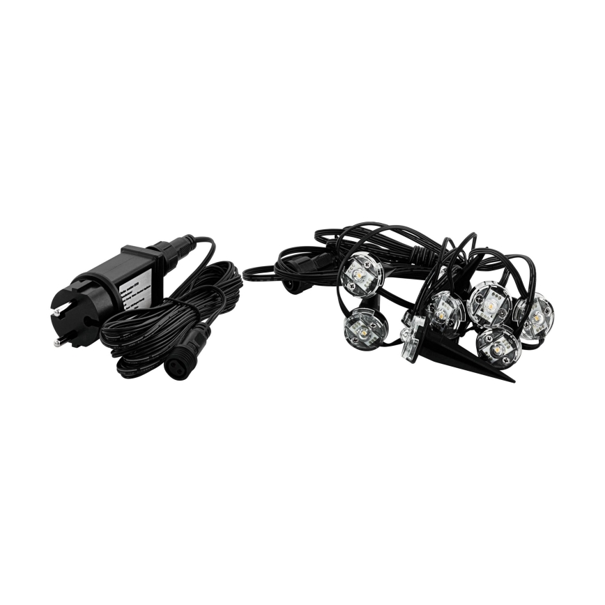 Eglo - Guirlande décorative extérieure 9xLED 10m IP65 blanc chaud