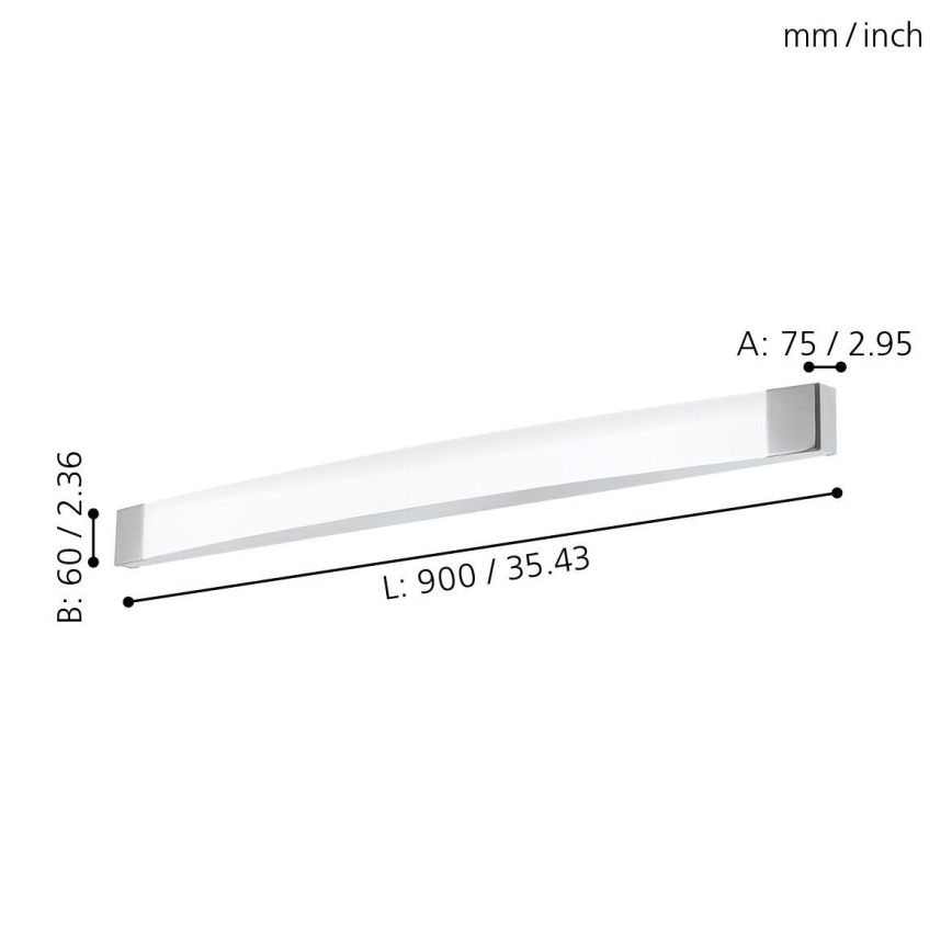Eglo - LED Badkamer wandverlichting LED/24W/230V IP44