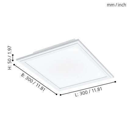 Eglo - LED Plafondlamp dimbaar LED/14W/230V + afstandsbediening