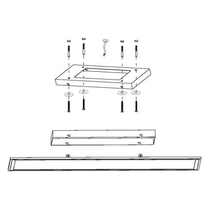 Eglo - LED Paneel dimbaar LED/30W/230V + afstandsbediening