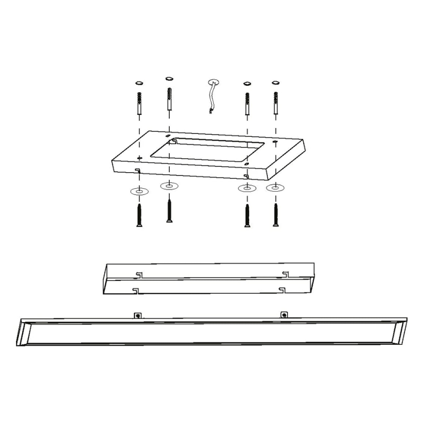 Eglo - LED Paneel dimbaar LED/30W/230V + afstandsbediening