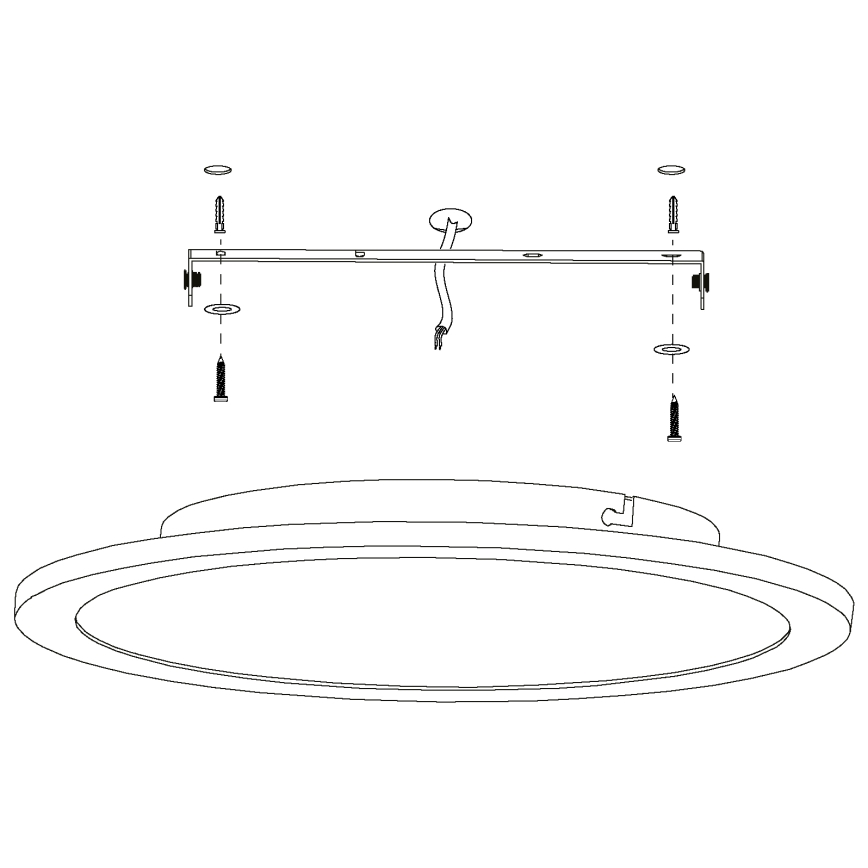 Eglo - Plafonnier à intensité variable LED/19,5W/230V + télécommande