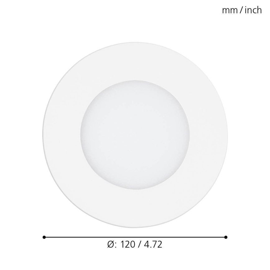 Eglo - LED dimbare inbouwspot LED/5W/230V + afstandsbediening