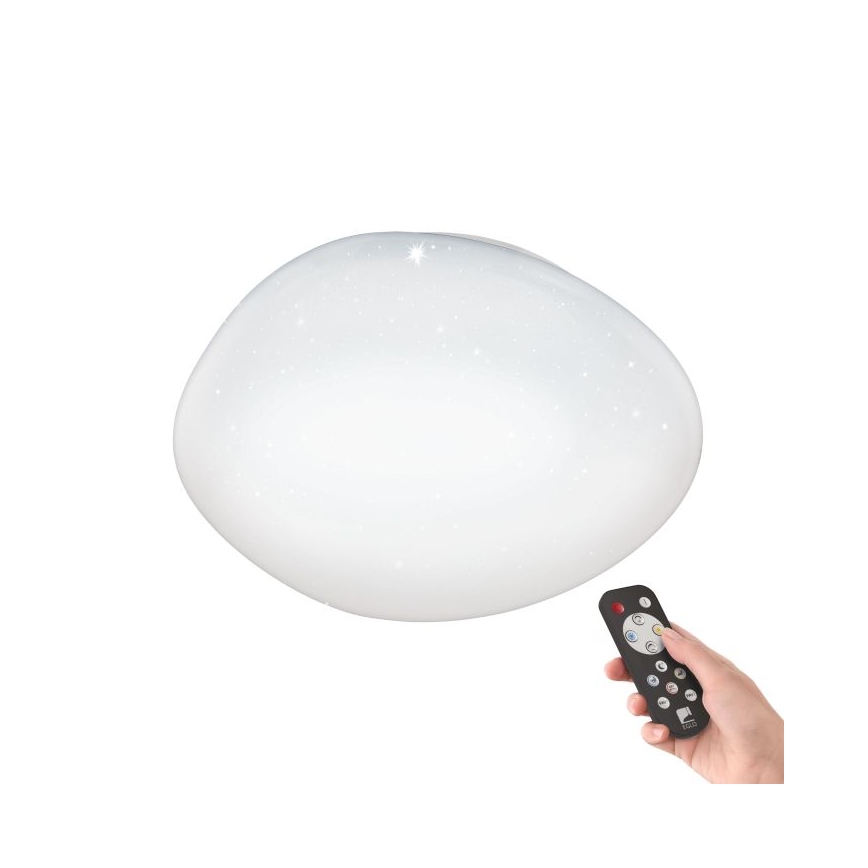 Eglo 98228 - Dimbare LED-plafondlamp SILERAS-A LED/36W/230V Ø 60 cm + afstandsbediening