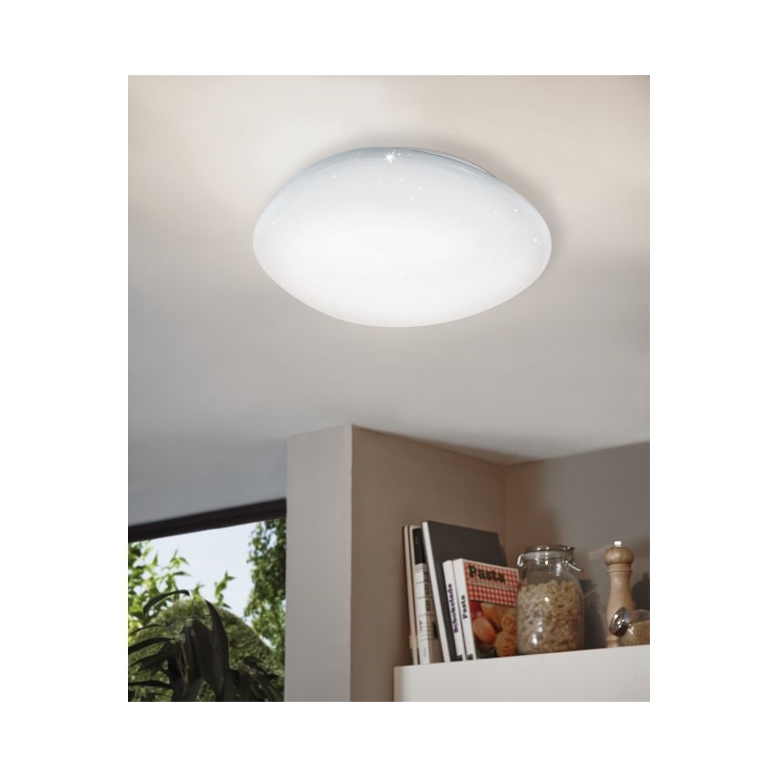 Eglo 98228 - Dimbare LED-plafondlamp SILERAS-A LED/36W/230V Ø 60 cm + afstandsbediening